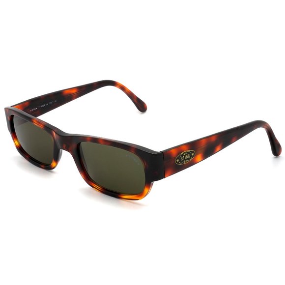 Small rectangular tortoise sunglasses by Sting main image 2